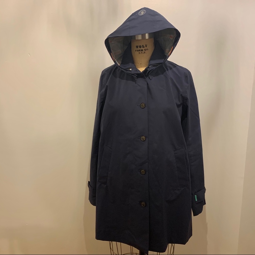 Save the Duck Navy Raincoat NWT - Picture 3 of 11